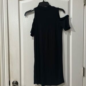 Glitz size M faux turtleneck,  cold shoulder shirt sleeve dress
